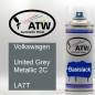 Preview: Volkswagen, United Grey Metallic 2C, LA7T: 400ml Sprühdose, von ATW Autoteile West.